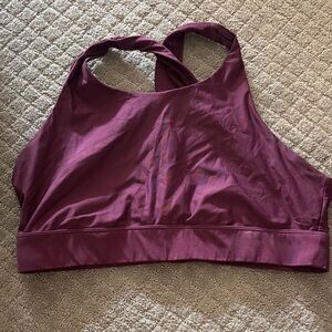 Fabletics Burgundy Sports Bra